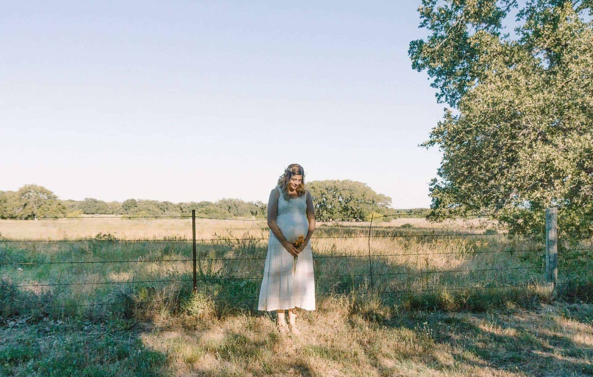 Braustin team member Rachel in a field