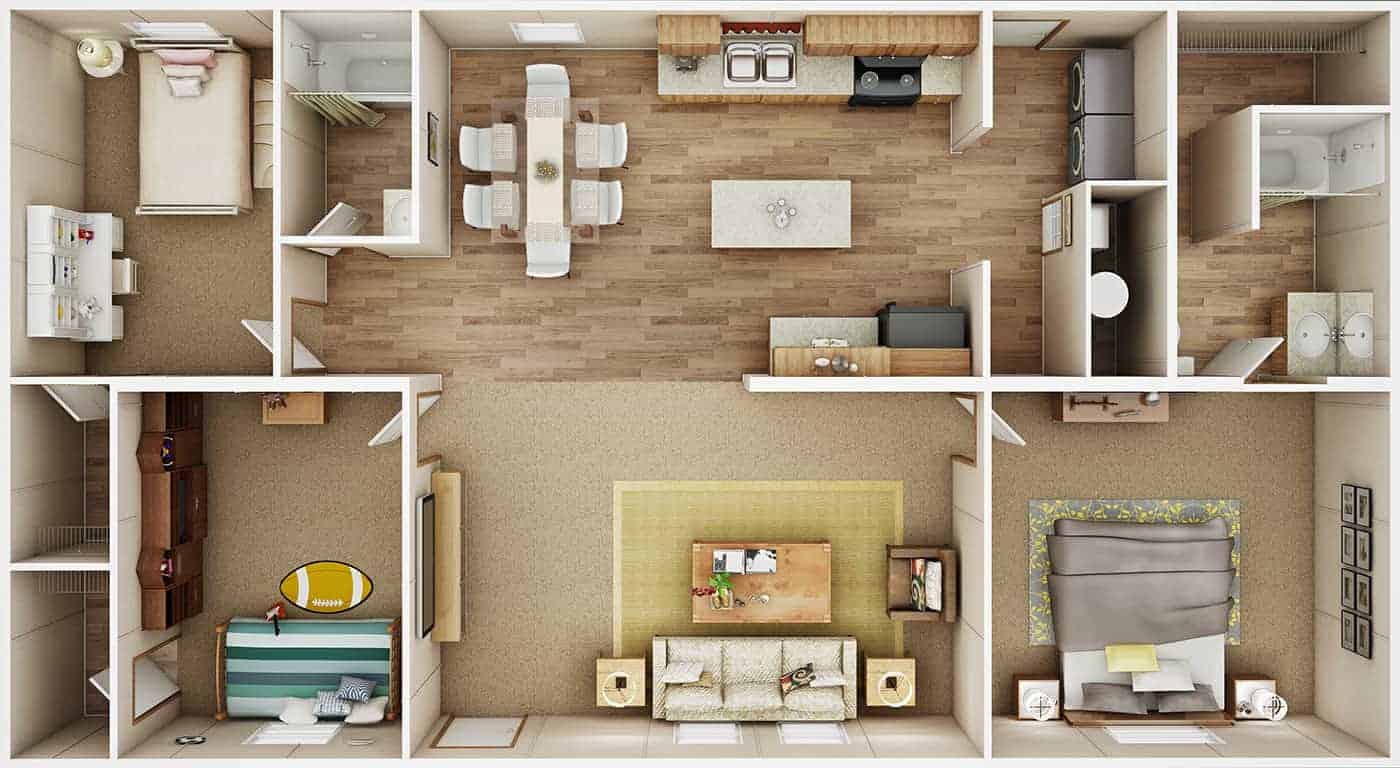 Tru Homes Satisfaction dollhouse view