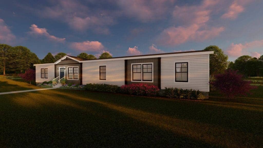 Clayton Nellie Manufactured Home exterior at night