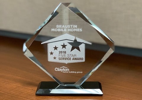 Clayton Five Star Service Award