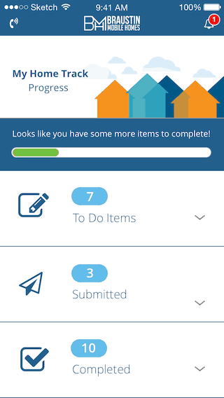 Braustin Mobile Home app screen shot