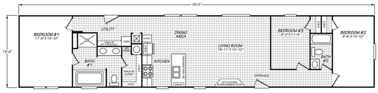 Fleetwood Weston 16763g floor plan