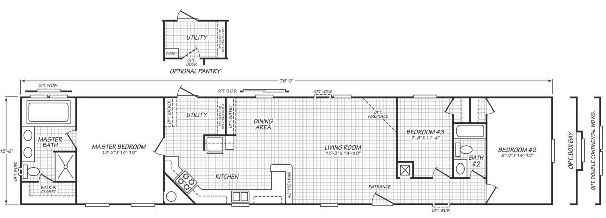 Fleetwood Weston 16763a floor plan