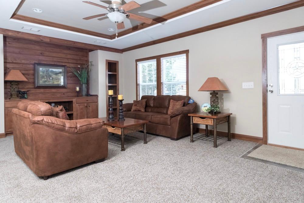Schult mobile home model Newport living room view 3