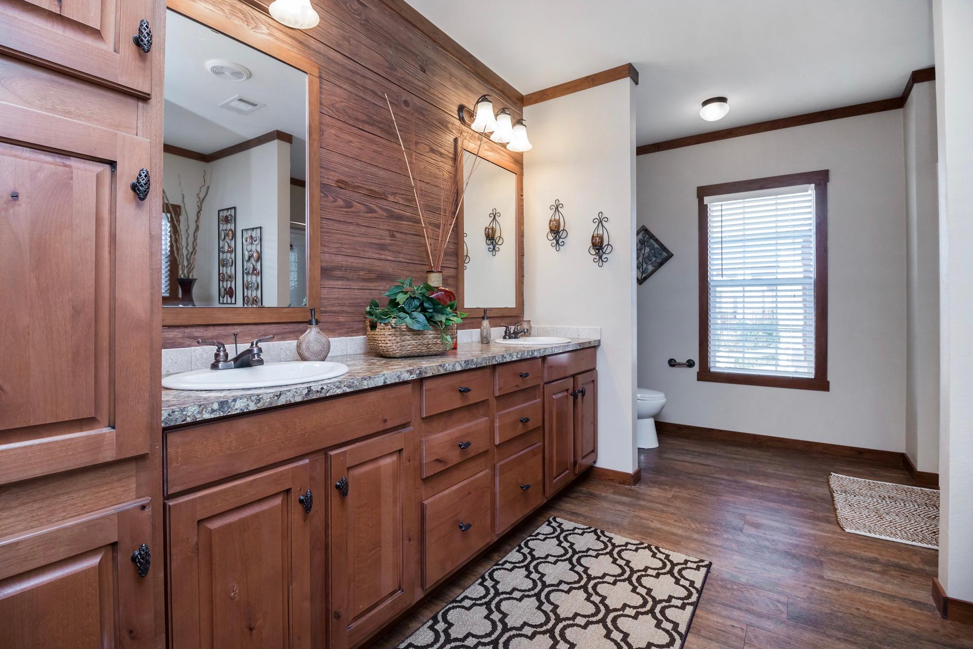 clayton developer mobile home model stewart primary bathroom view 1