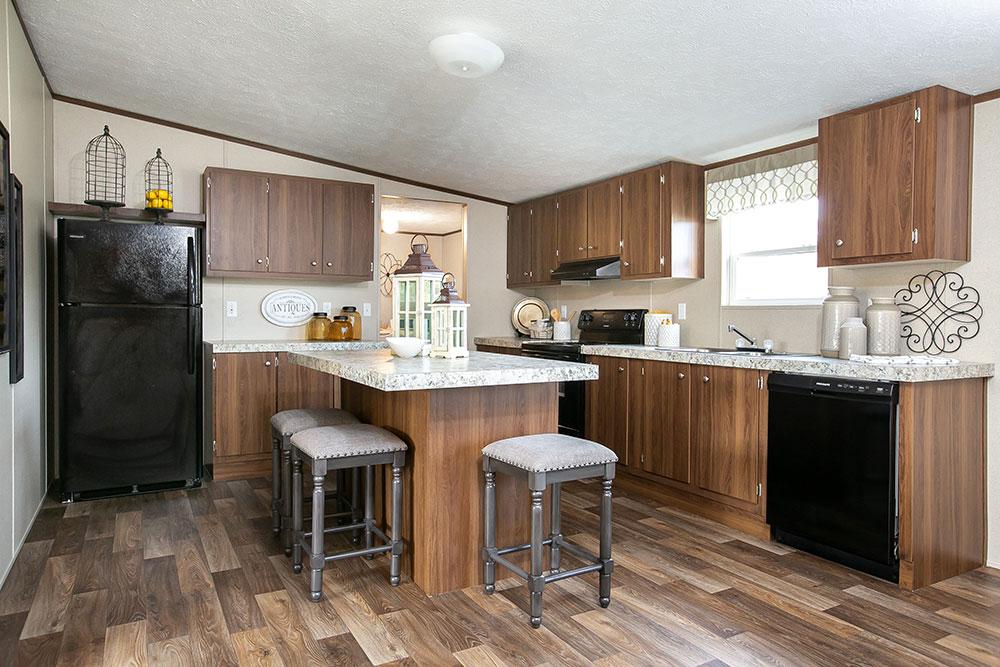 Tru Homes Triumph model mobile home kitchen