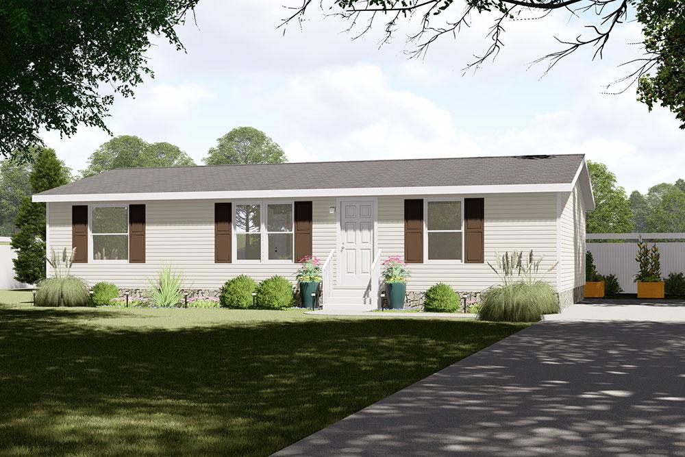 Tru Home Excitement model mobile home rendering