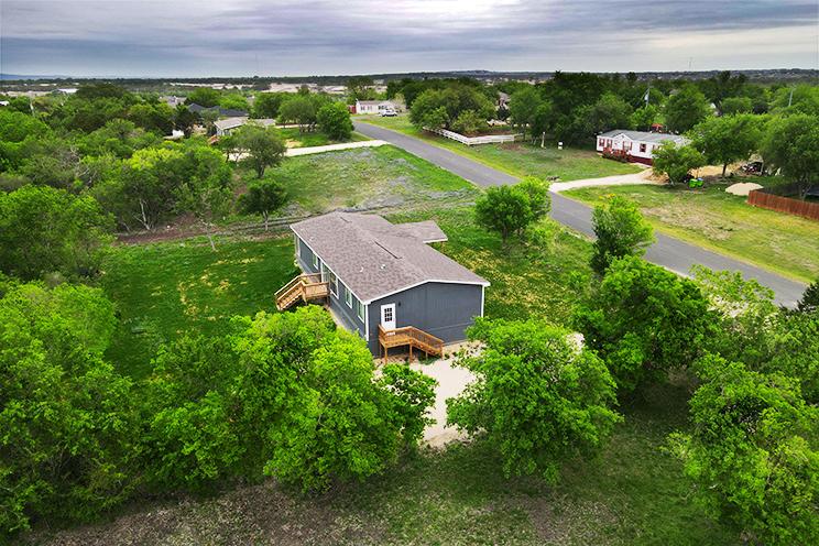 mobile home set on land in rural area