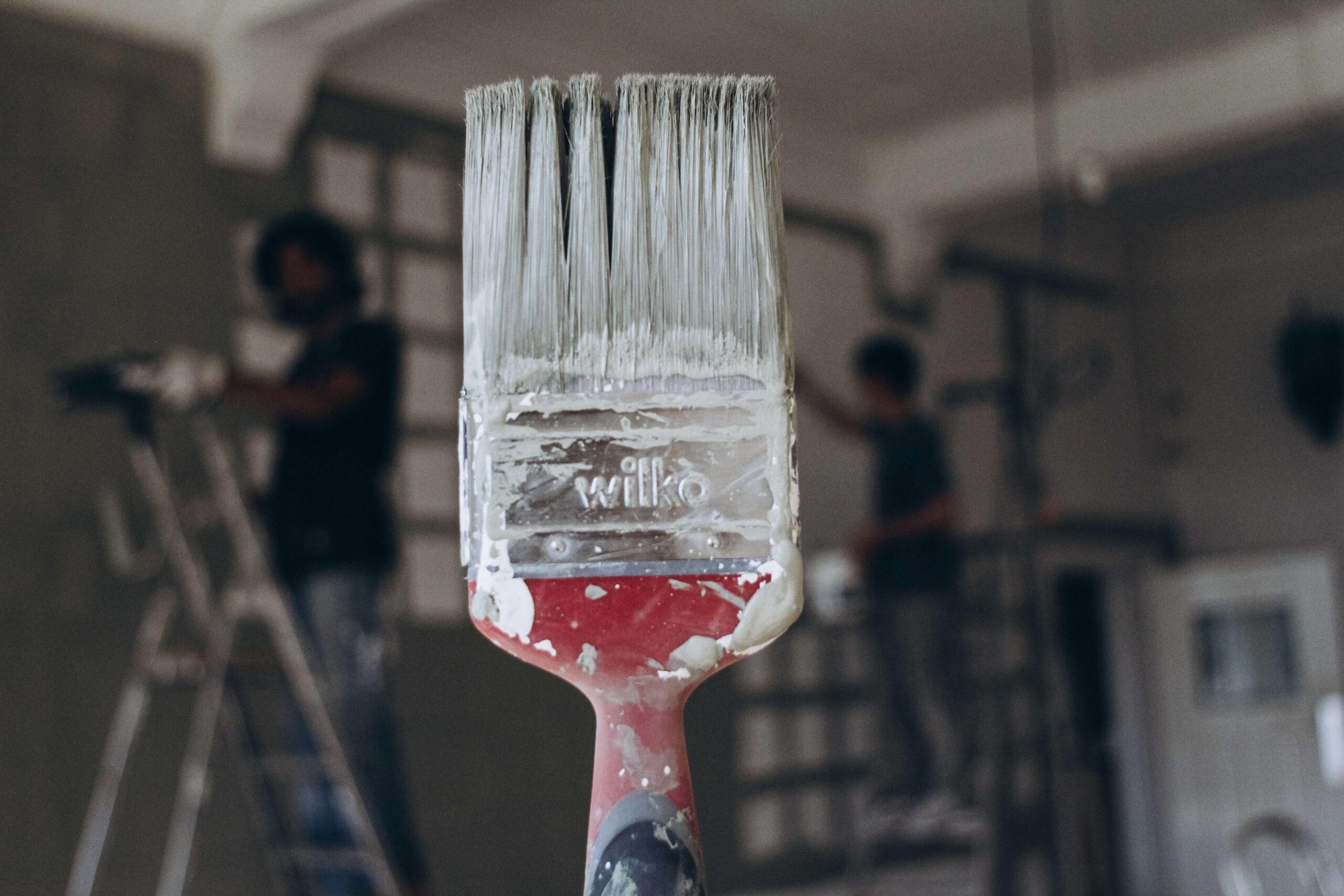 A used paintbrush